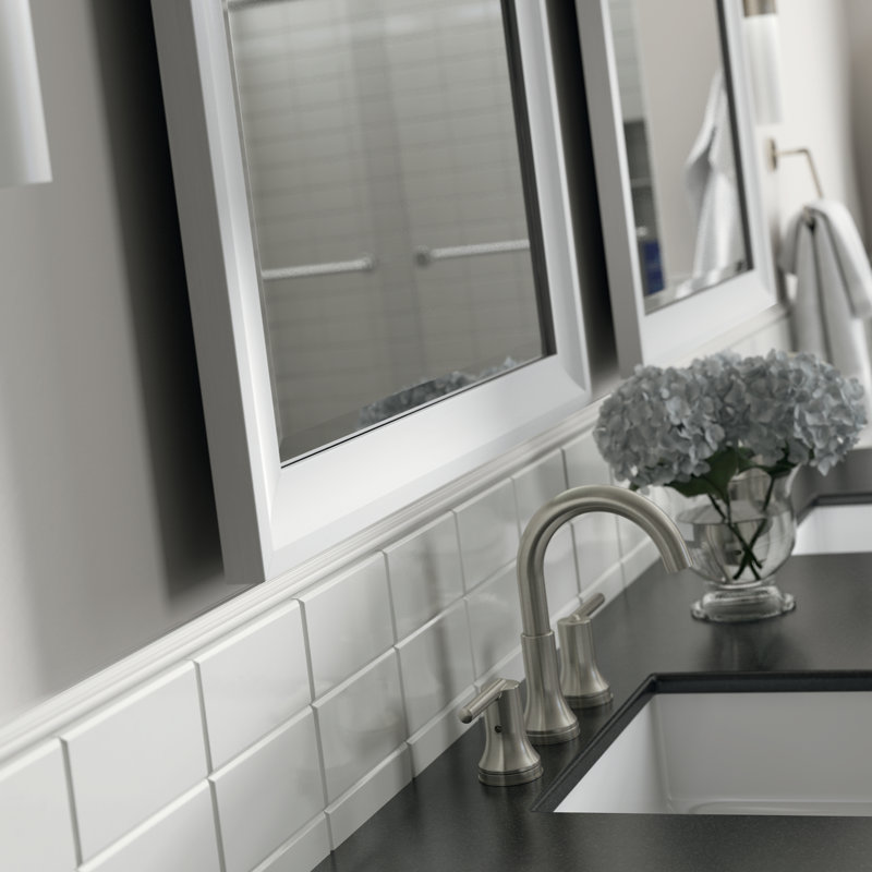 Delta Deluxe Modern Beveled Bathroom/Vanity Mirror & Reviews Wayfair